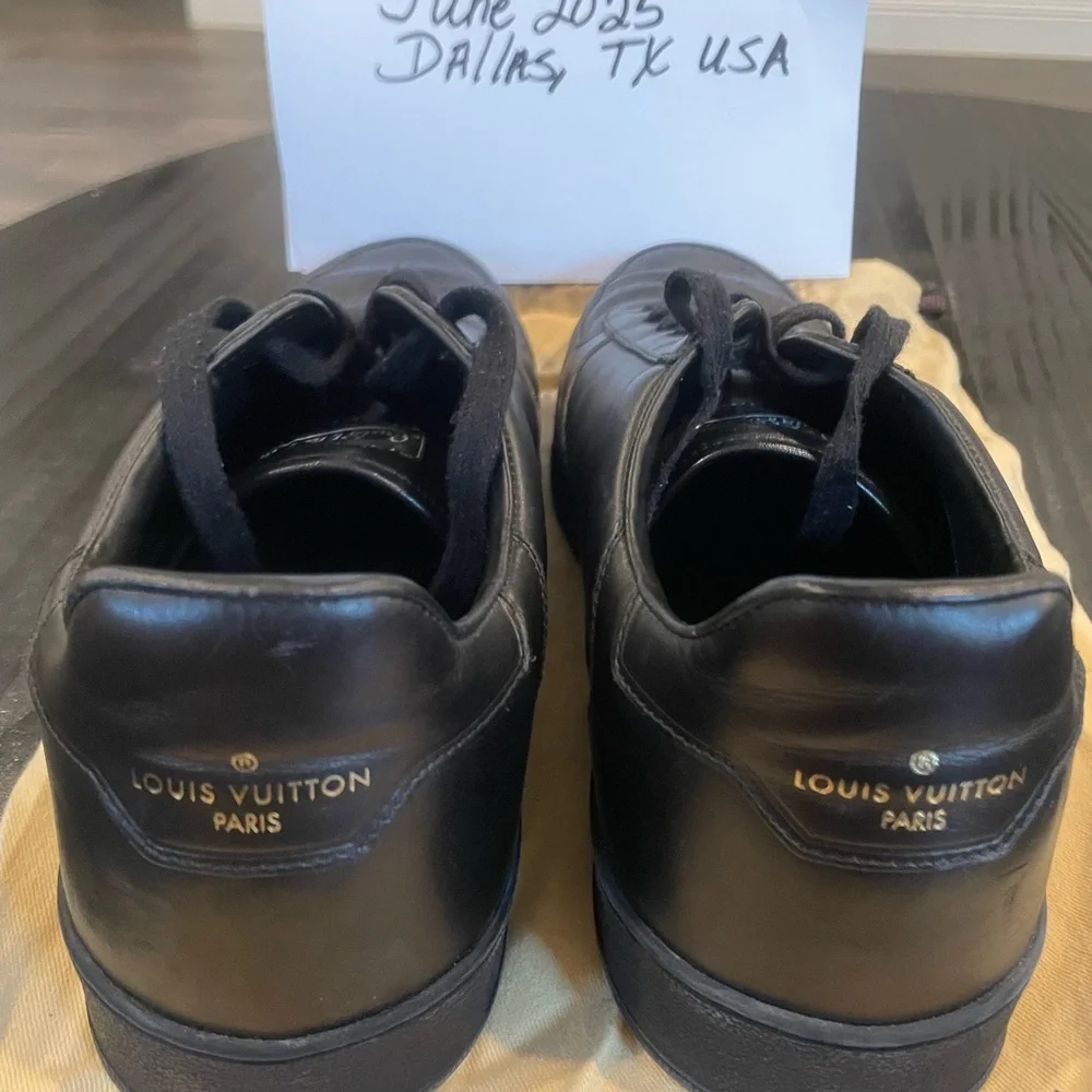 Louis Vuitton Black Sneakers Sleek Design UK size 9.5/USA size 10.5 - Picture 1 of 7